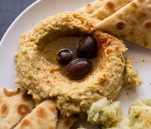 snacks for work - hummus