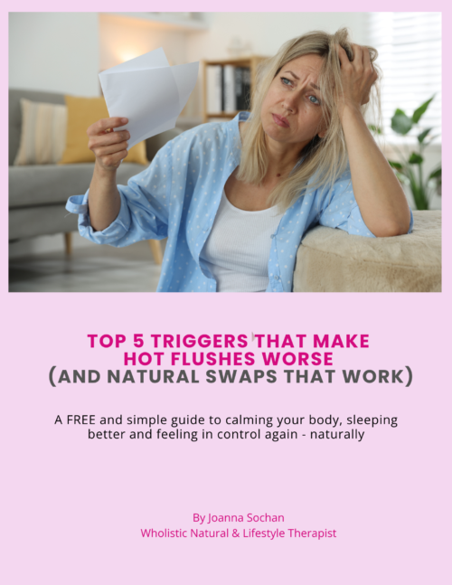 Woman experiencing hot flushes