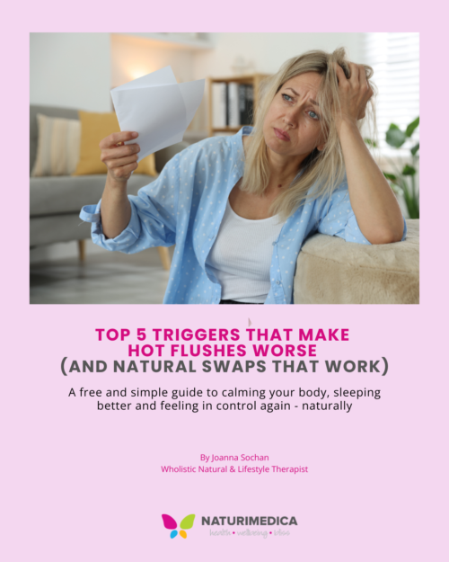 Hot flushes guide title page - Naturimedica